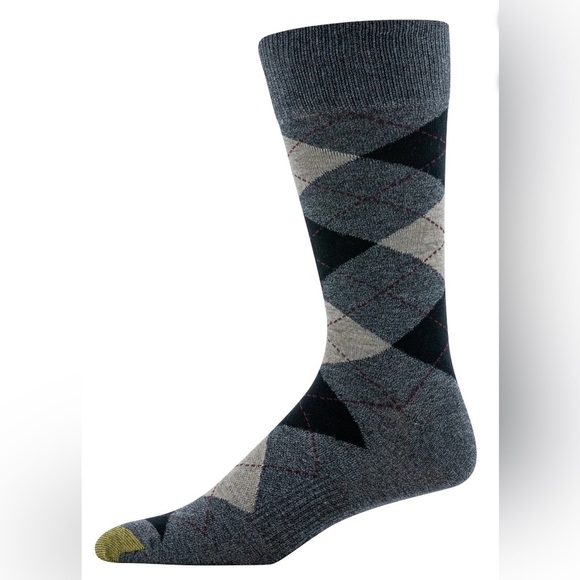 GoldToe Edition Mens Dress Argyle Crew Socks Assorted, 3 Pack - Picture 2 of 6